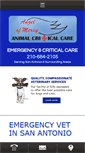 Mobile Screenshot of angelofmercyanimalcriticalcare.com